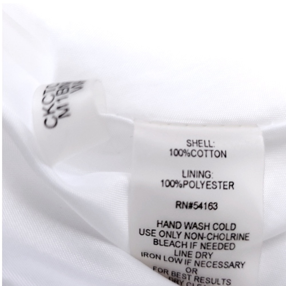 Calvin Klein 100% Cotton Circular Eyelet Skirt with Pockets-Size 12 RARE FIND - Picture 4 of 13